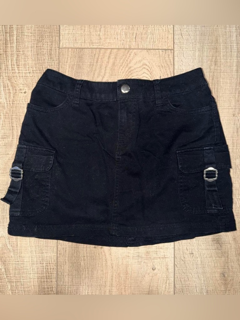 Wild Fable Black Cargo Mini Skirt Size 0